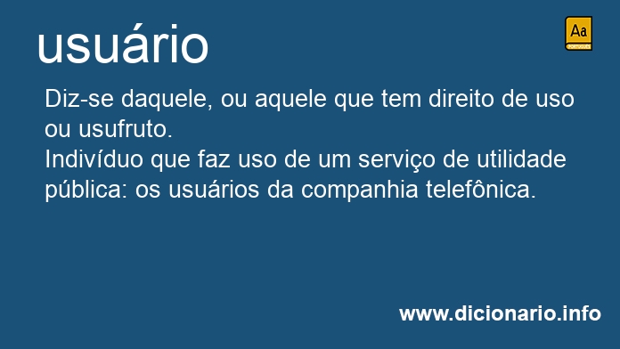Significado de usurio