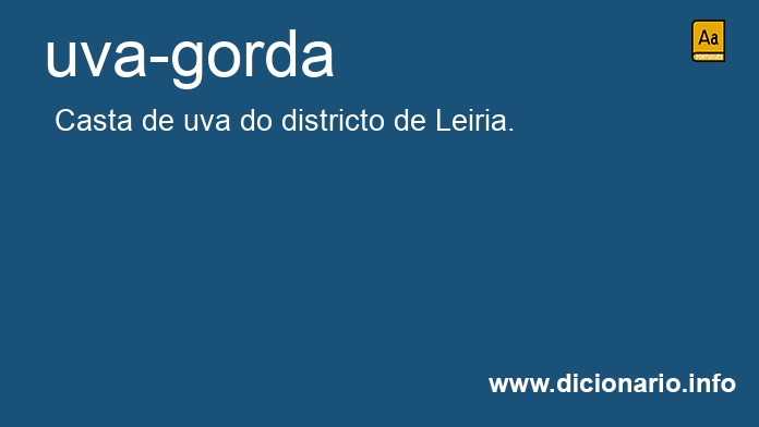 Significado de uva-gorda