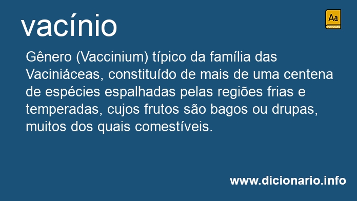 Significado de vacnio