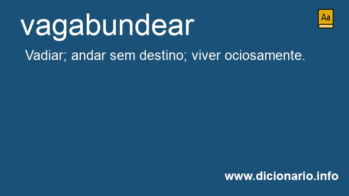 Significado de vagabundear