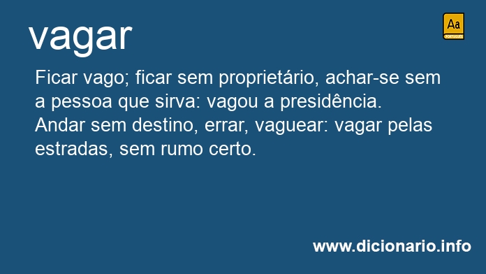 Significado de vagara