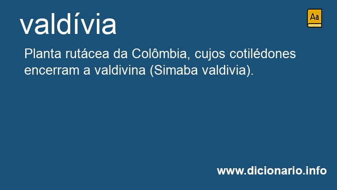 Significado de valdvia