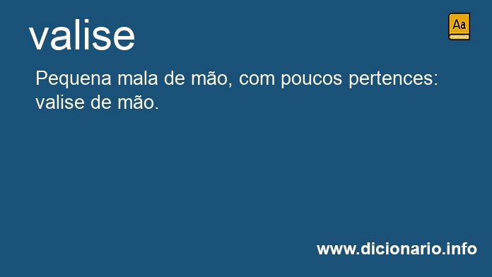 Significado de valise