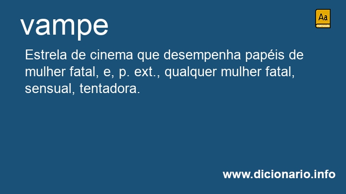 Significado de vampes