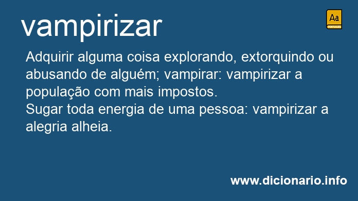 Significado de vampirizar
