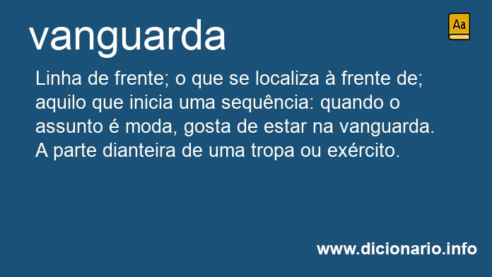 Significado de vanguarda