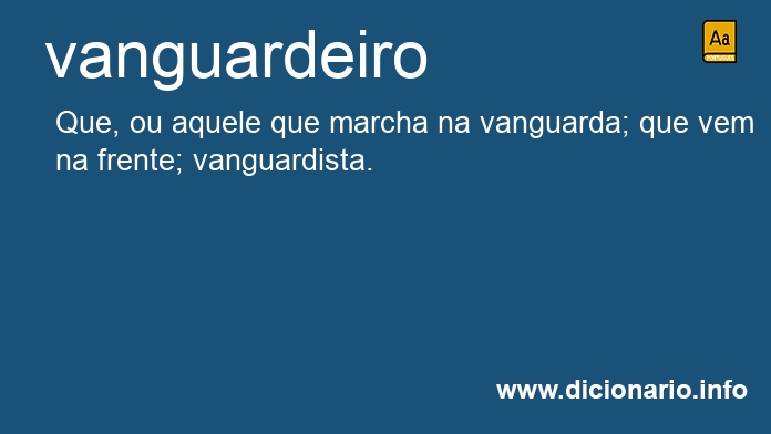 Significado de vanguardeiro