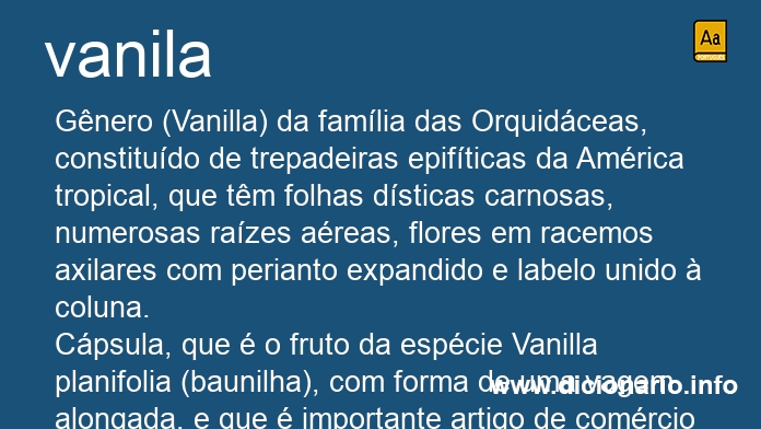 Significado de vanila