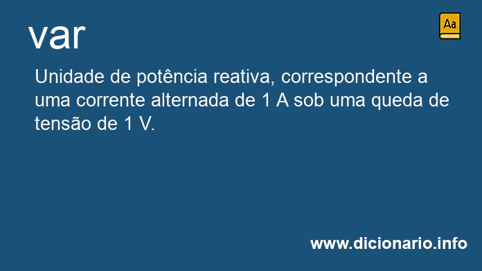 Significado de var