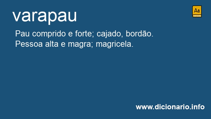 Significado de varapau