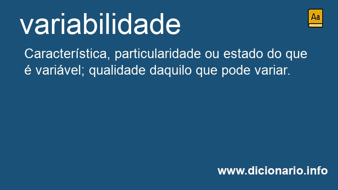 Significado de variabilidade