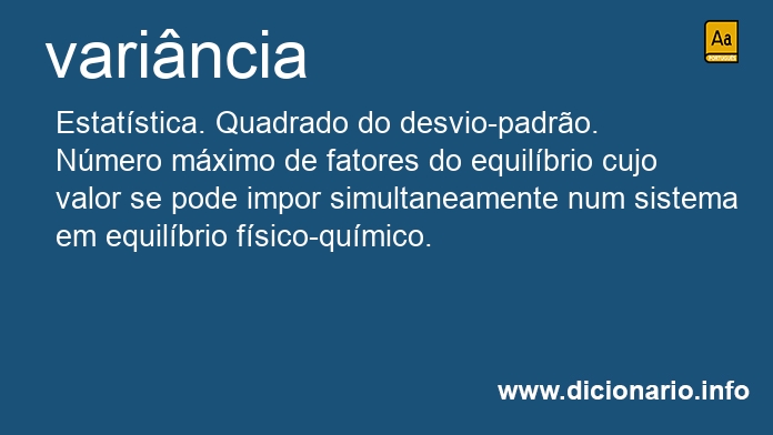 Significado de varincia