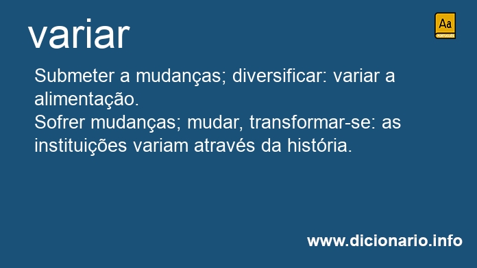 Significado de variars