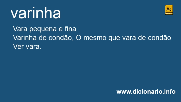 Significado de varinhas
