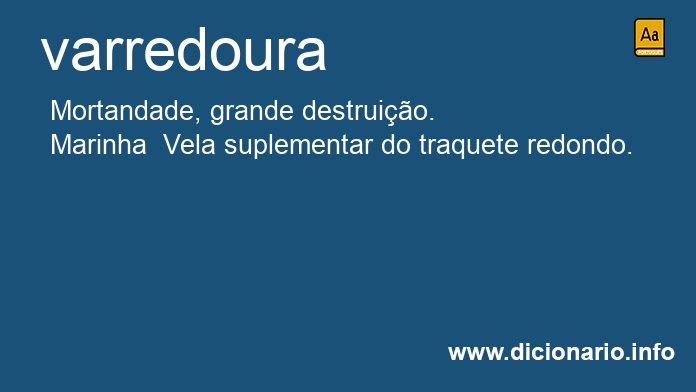 Significado de varredouras