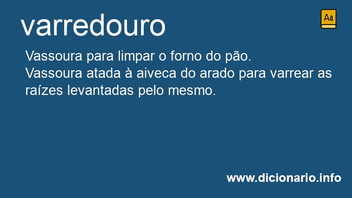 Significado de varredouro