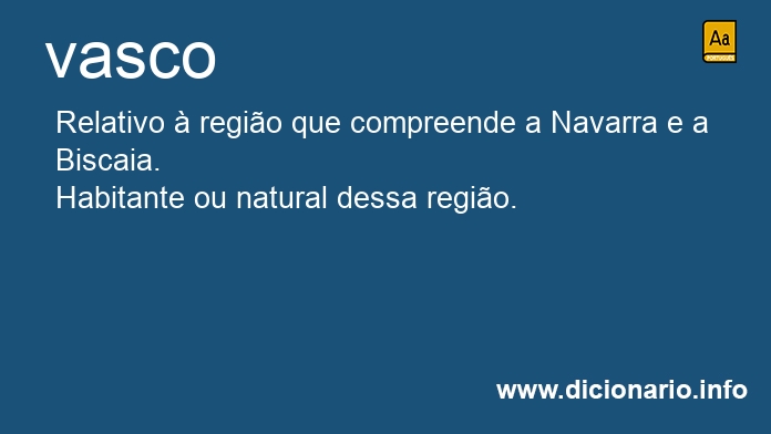 Significado de vasco