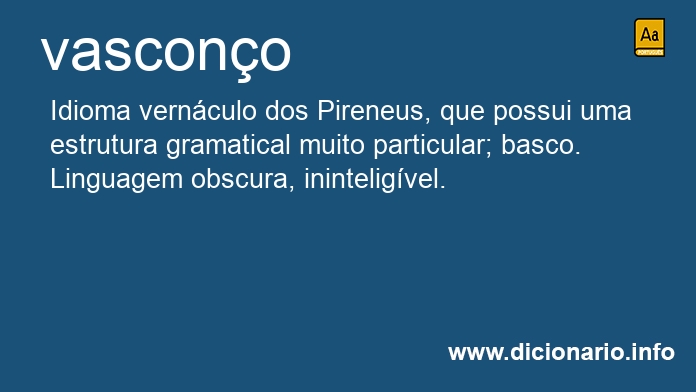 Significado de vascona