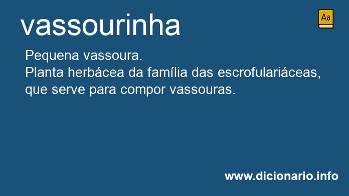Significado de vassourinha