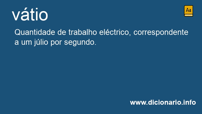 Significado de vtio