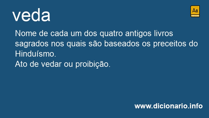 Significado de veda