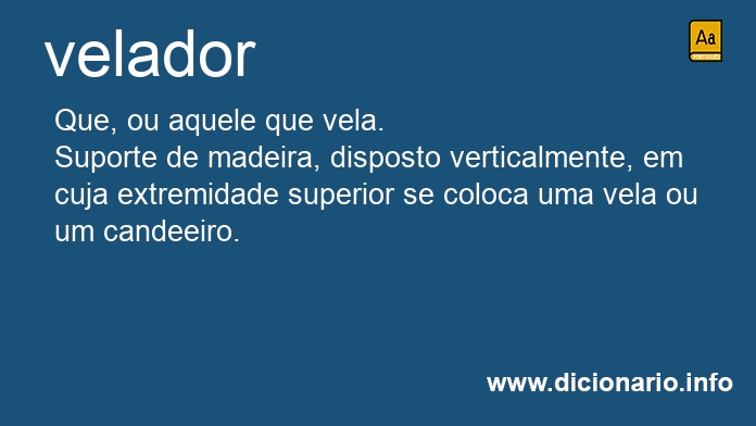 Significado de velador