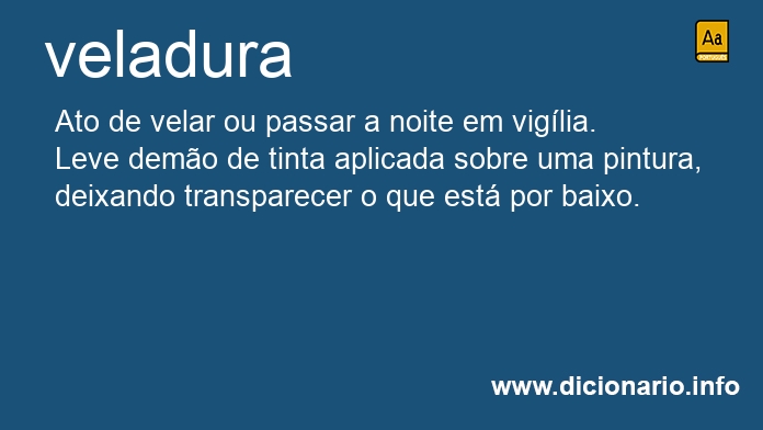 Significado de veladura