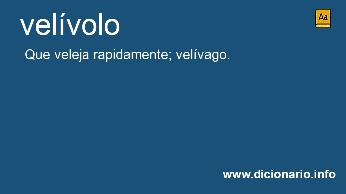 Significado de velvolo