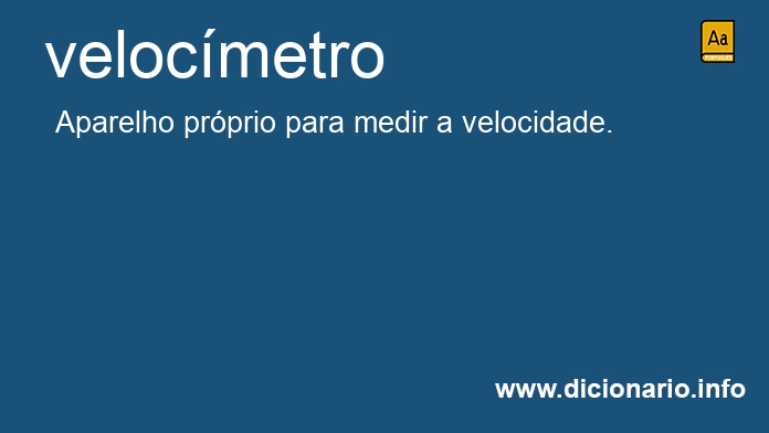 Significado de velocmetros