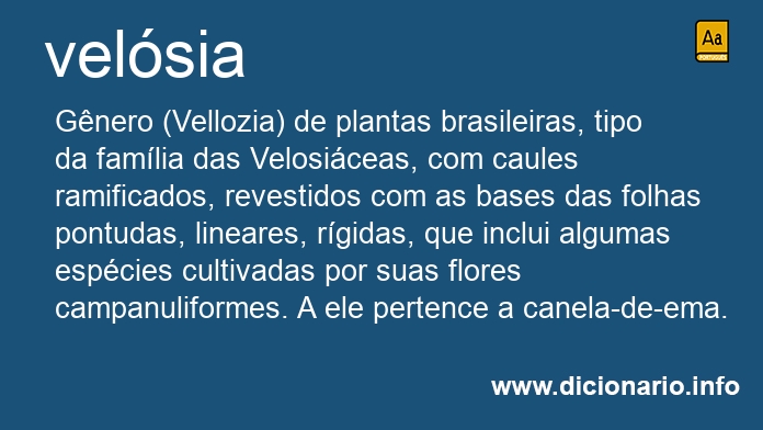 Significado de velsia
