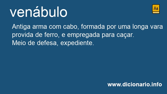 Significado de venbulos