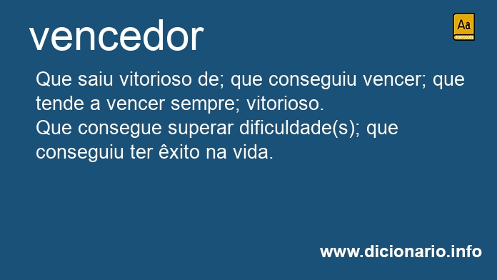 Significado de vencedora