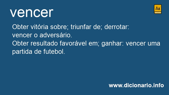 Significado de vencer