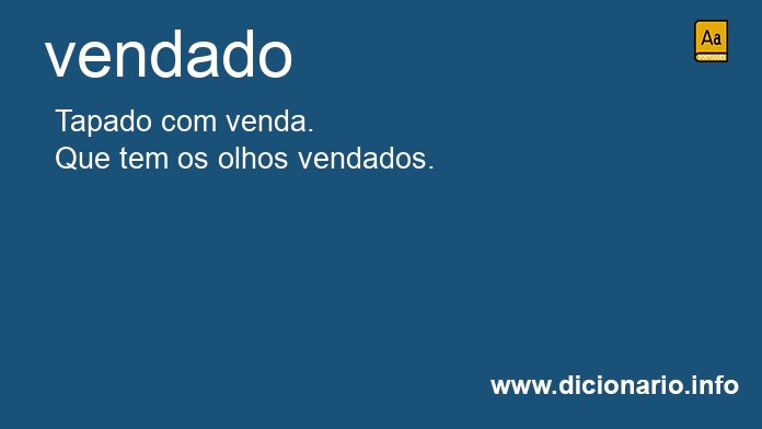 Significado de vendado