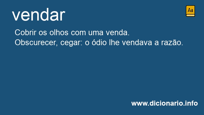 Significado de vendar