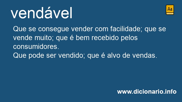 Significado de vendvel