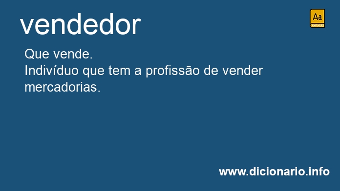 Significado de vendedor