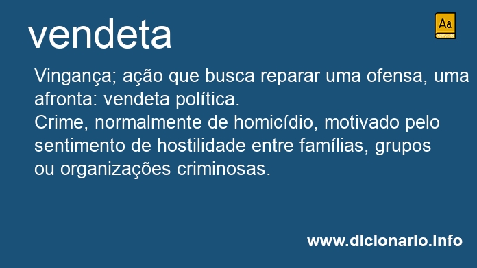Significado de vendetas