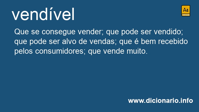 Significado de vendvel