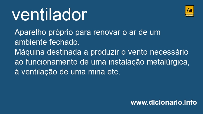Significado de ventilador