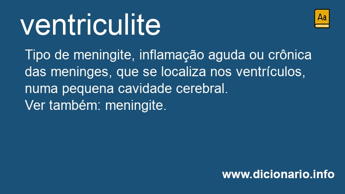 Significado de ventriculite