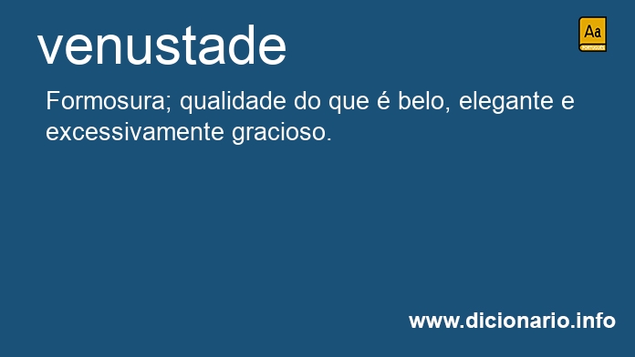 Significado de venustade
