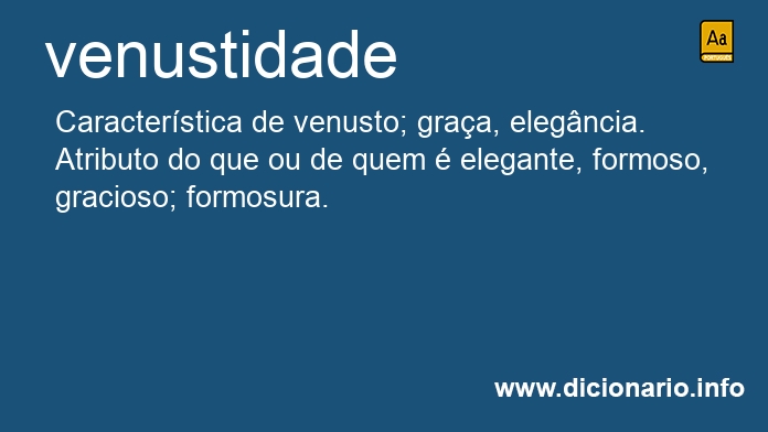 Significado de venustidade