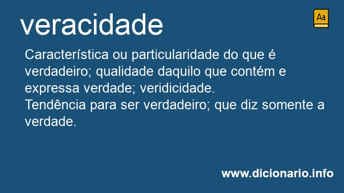 Significado de veracidade