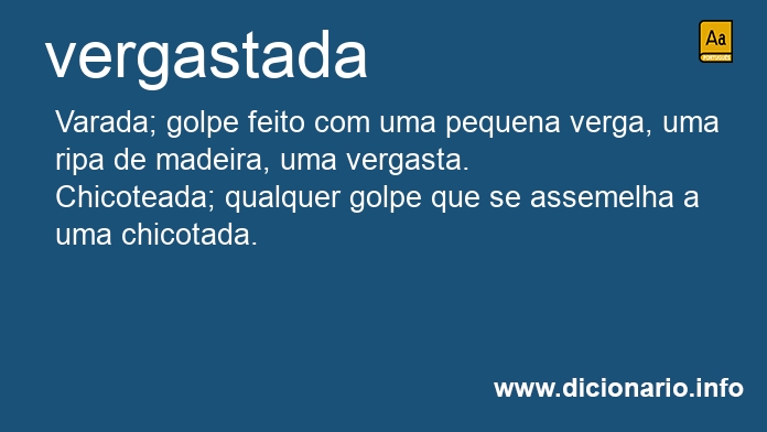 Significado de vergastadas