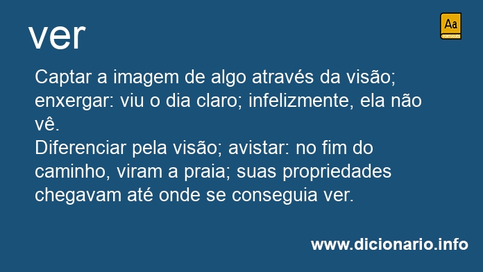 Significado de vereis