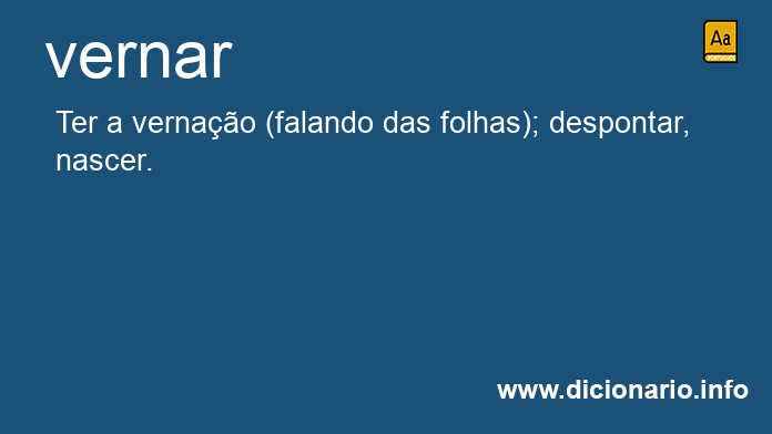 Significado de vernar