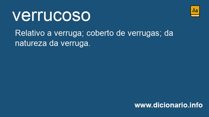 Significado de verrucoso