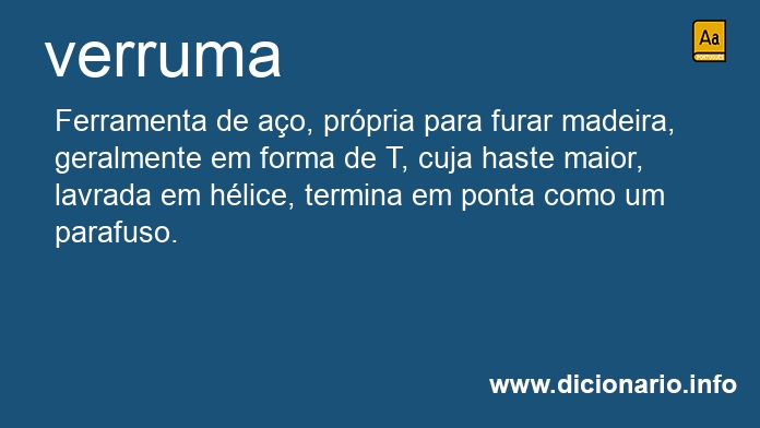 Significado de verruma