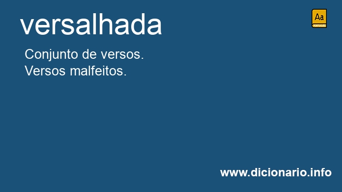 Significado de versalhada